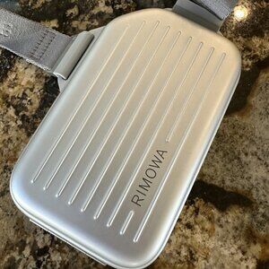 RIMOWA Aluminum Sling Clutch - Silver AUTHENTIC - NEW (Never worn) with Dustbag